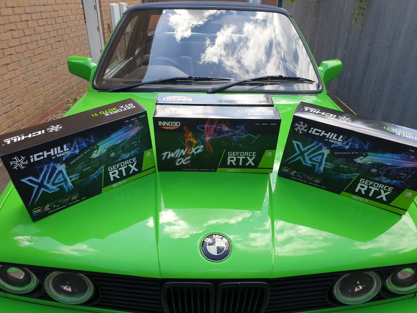 RTX Video Cards on Green BMW