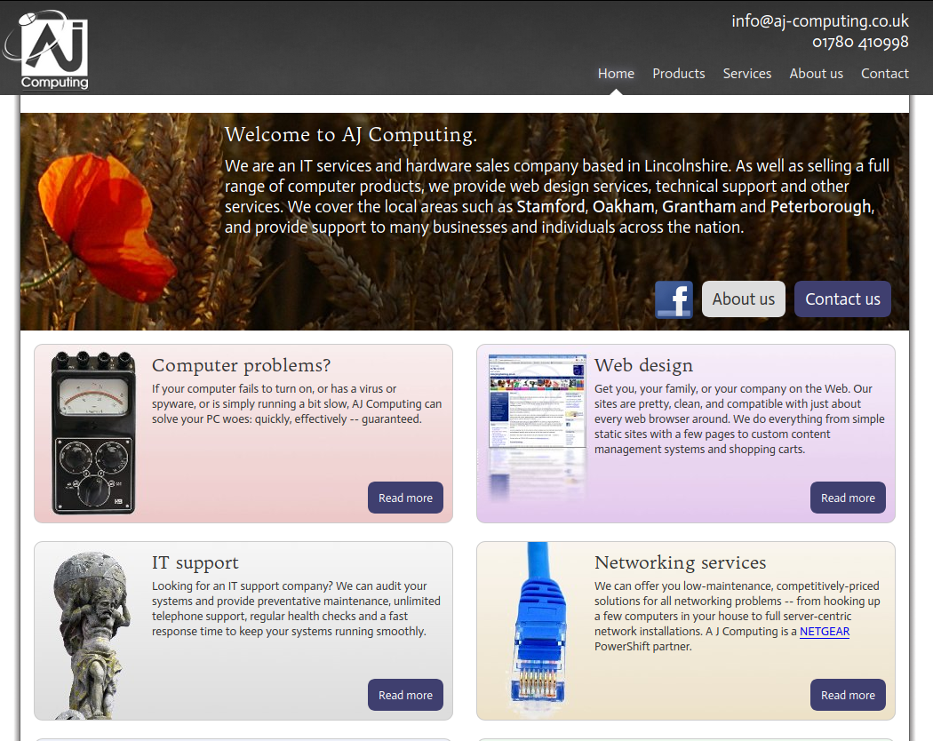AJ computing - 2012 screenshot
